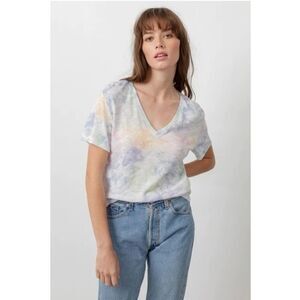 Rails Cara Rainbow Tie-Dye T Shirt Size S Cotton